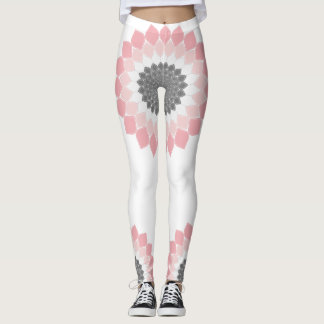 Roze Mandala kunstwerk trendy zomer en lente Leggings
