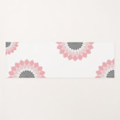 Roze Mandala kunstwerk trendy zomer en lente Yogamat (Voorkant (horizontaal))