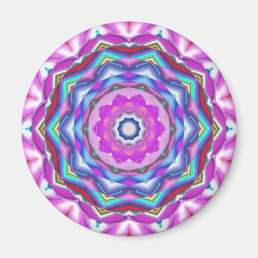 Roze Mandala Magneet (Voorkant)