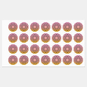 Roze mandala - Mandalaart Labels (Vel)