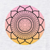Roze mandala - Mandalaart Labels (Design 2)