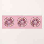 Roze Mandala Medaillons Yogamat (Voorkant (horizontaal))