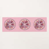 Roze Mandala Medallions Yogamat (Achterkant (horizontaal))