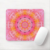 Roze mandala muismat (Met muis)