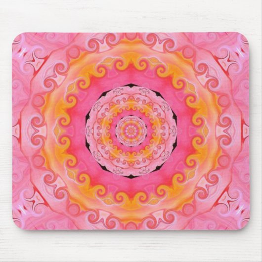 Roze mandala muismat (Voorkant)