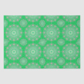  roze mandala op groen | tissuepapier (Voorkant)