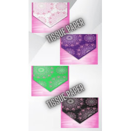  roze mandala op groen | tissuepapier