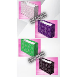  roze mandala op paarse | groot cadeauzakje