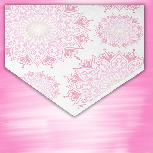  roze mandala op wit | tissuepapier