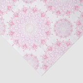  roze mandala op wit | tissuepapier (Detail)