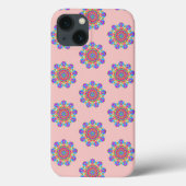 Roze Mandala Pattern Boho iPhone / iPad case (Achterkant)