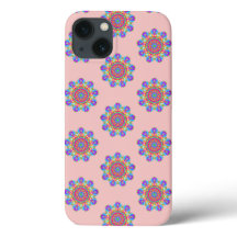 Roze Mandala Pattern Boho iPhone / iPad case