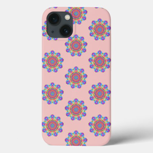 Roze Mandala Pattern Boho iPhone / iPad case (Achterkant)