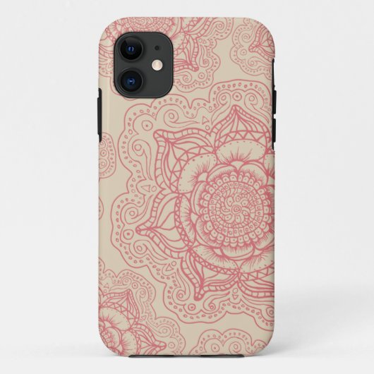 Roze Mandala Pattern Case-Mate iPhone Case (Achterkant)