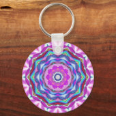 Roze Mandala Sleutelhanger (Voorkant)