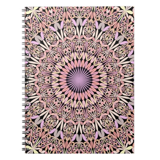 Roze Mandala stijlvol Notitieboek (Voorkant)