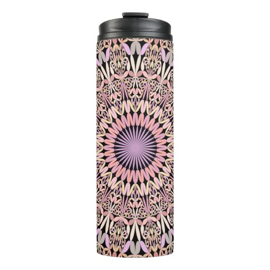 Roze Mandala stijlvol Thermosbeker (Voorkant)