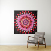 Roze Mandala Wandkleed (In Situ (horizontaal))