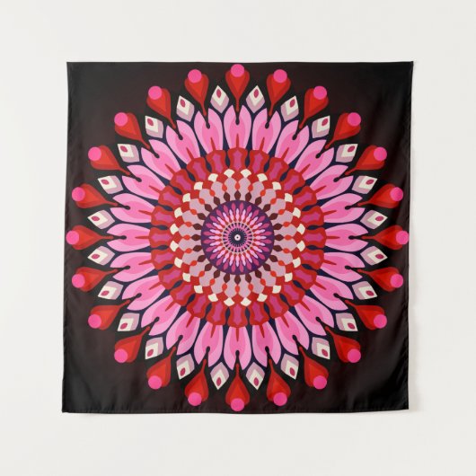 Roze Mandala Wandkleed (Voorkant)
