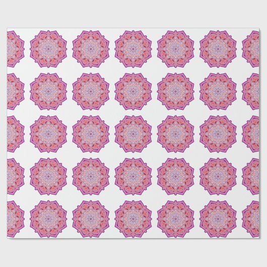 roze mandala WRAPPING PAPER Cadeaupapier (Vlak)