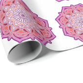 roze mandala WRAPPING PAPER Cadeaupapier (Rol Hoek)
