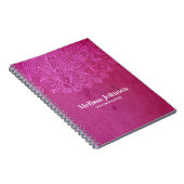 Roze Mandala Yoga Meditation Custom Notitieboek (Rechterzijde)