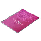 Roze Mandala Yoga Meditation Custom Notitieboek (Linkerzijde)