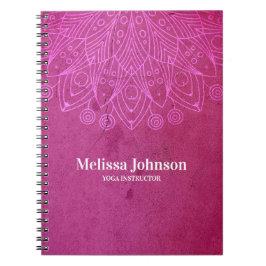 Roze Mandala Yoga Meditation Custom Notitieboek