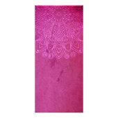 Roze Mandala Yoga Rack Kaart (Achterkant)