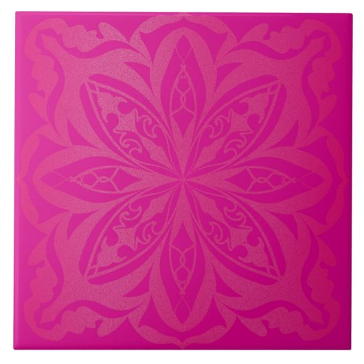 Roze mandala zen tegeltje (Voorkant)