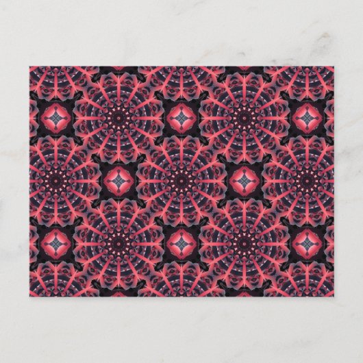 Roze mandalas briefkaart (Voorkant)