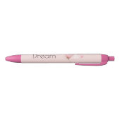 Roze Mandenvlecht Vlinder Zwarte Inkt Pen (Bodem)