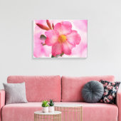 Roze Mandevilla Vine Canvas Afdruk (Insitu (Woonkamer))