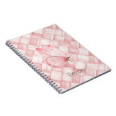 Roze Mandweef Vlinder Notitieboek (Rechterzijde)