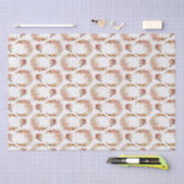 Roze manen en bloemen tissuepapier (Craft)