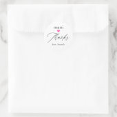 Roze Mani Bedankt Bruidsdouche Ronde Sticker (Tas)