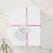 Roze mani dank je cadeaulabel (Met Touw)