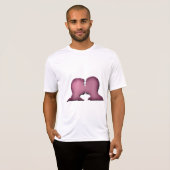 Roze Mannen Kussen T-shirt (Voorkant volledig)