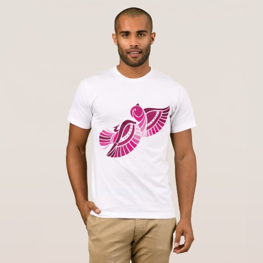 roze Mannen T-shirt (Voorkant volledig)