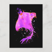 Roze Manta Ray Briefkaart (Voorkant)