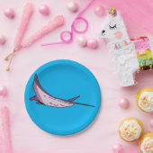 Roze Manta Ray Papieren Bordje (Feest)