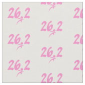Roze marathonstof van 26.2 stof (Close Up)