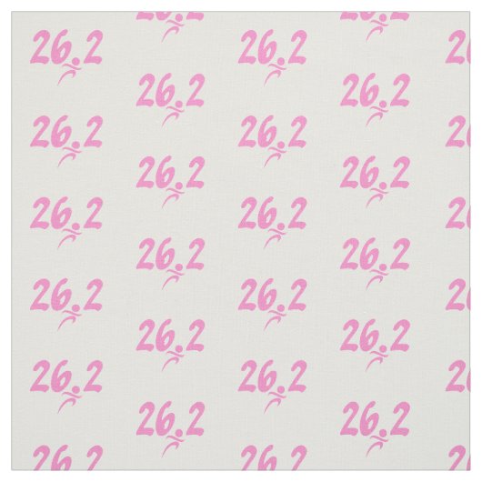 Roze marathonstof van 26.2 stof (Swatch)