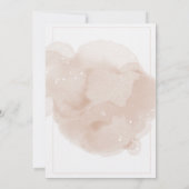 roze Marbel baby shower uitnodiging (Achterkant)