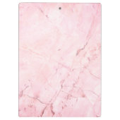Roze Marble Diamond Bling Klembord (Achterkant)
