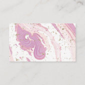Roze Marble Faux Gold Glitter Book Request Informatiekaartje (Achterkant)