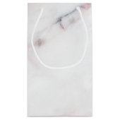 Roze Marble Gift Bag Klein Cadeauzakje (Achterkant)