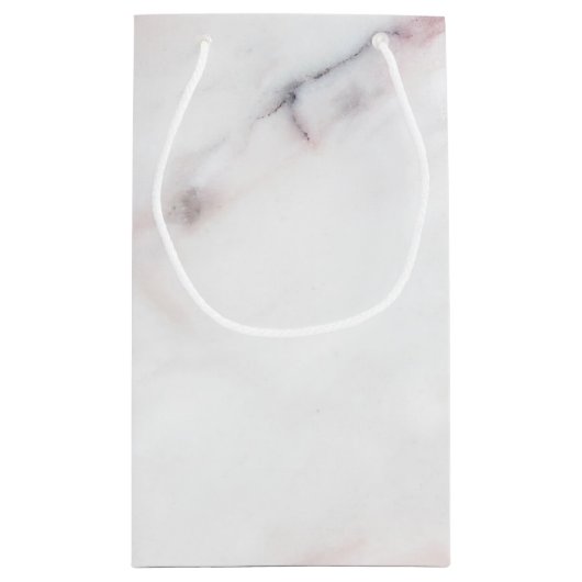 Roze Marble Gift Bag Klein Cadeauzakje (Achterkant)
