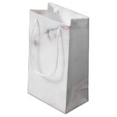 Roze Marble Gift Bag Klein Cadeauzakje (Achterkant Gekanteld)
