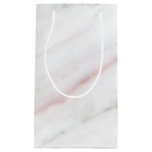 Roze Marble Gift Bag Klein Cadeauzakje (Voorkant)